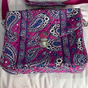 Vera Bradley Boysenberry Laptop Messenger Bag